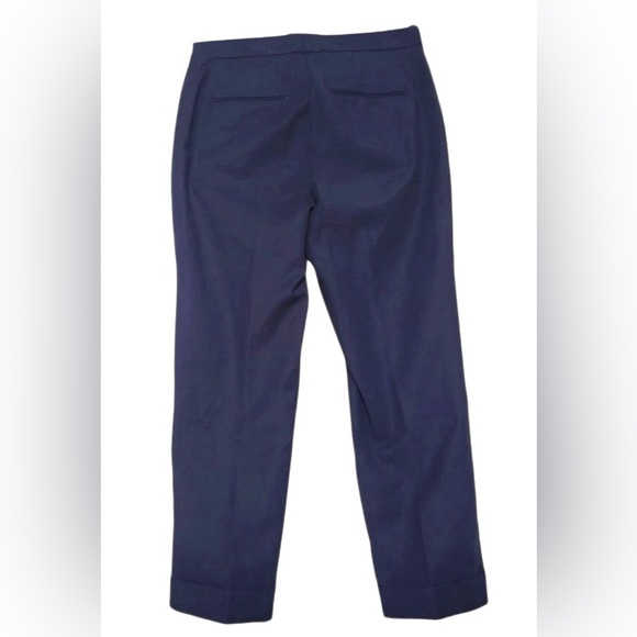 Ann Taylor, THE ANKLE High Rise Cuffed Pant Curvy Fit - Deep Navy Size 8 - Picture 3 of 6